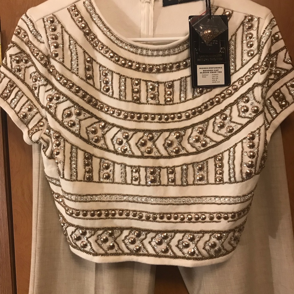 New With Tags Misguided Fashions Jeweled Mid Drift